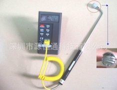 台湾太师温度计TES1310+NR81533B直角弯头热电偶
